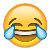 Emoji Chorando de rir