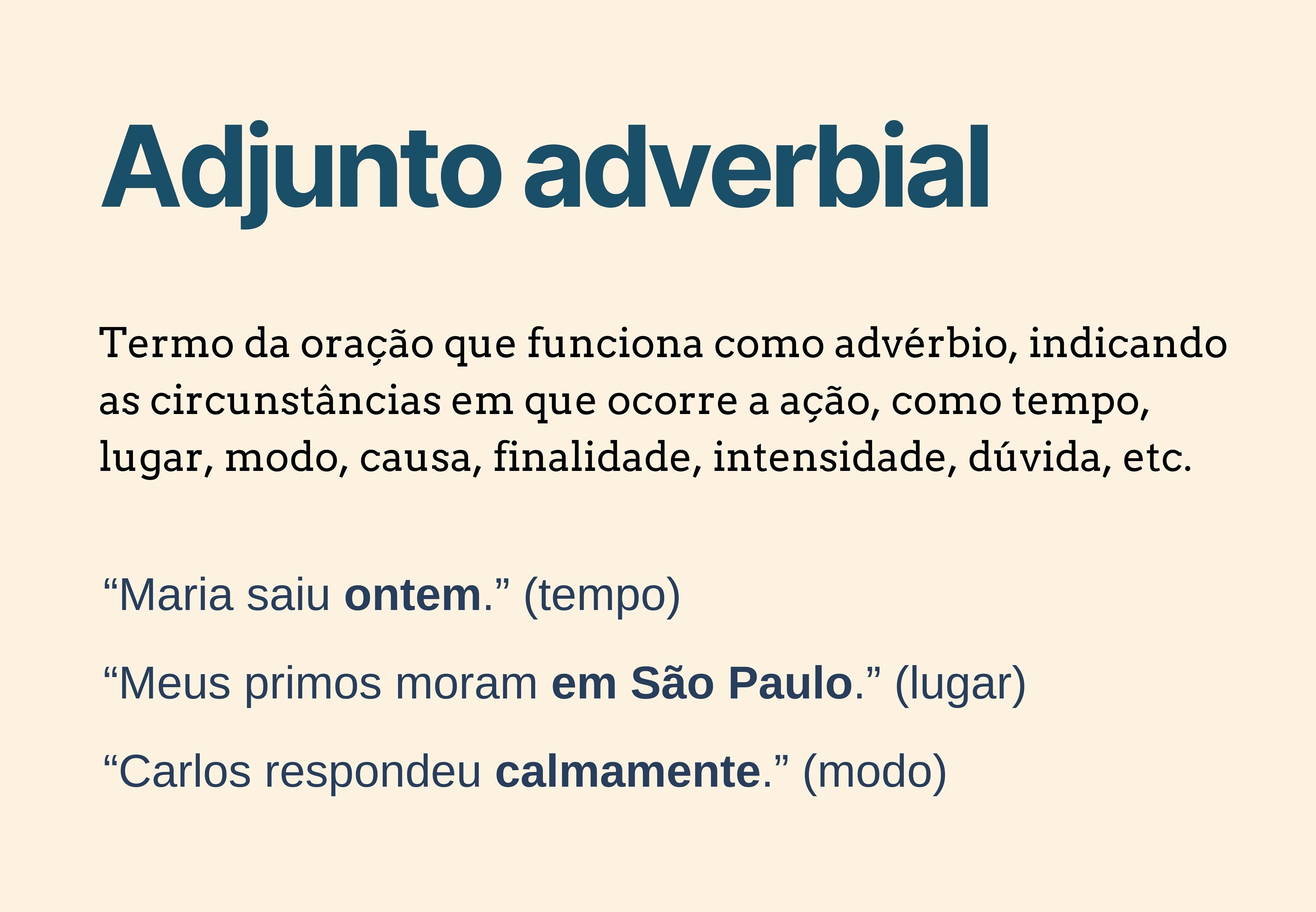 Adjunto adverbial