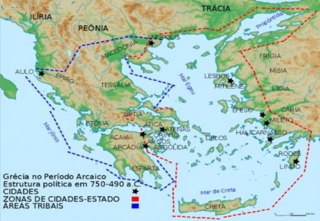 Quais eram as 4 maiores ou mais importantes cidades da Grécia