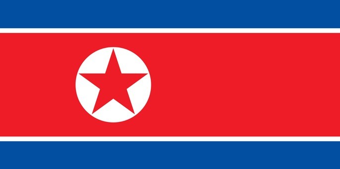 Bandeira da Coreia do Norte