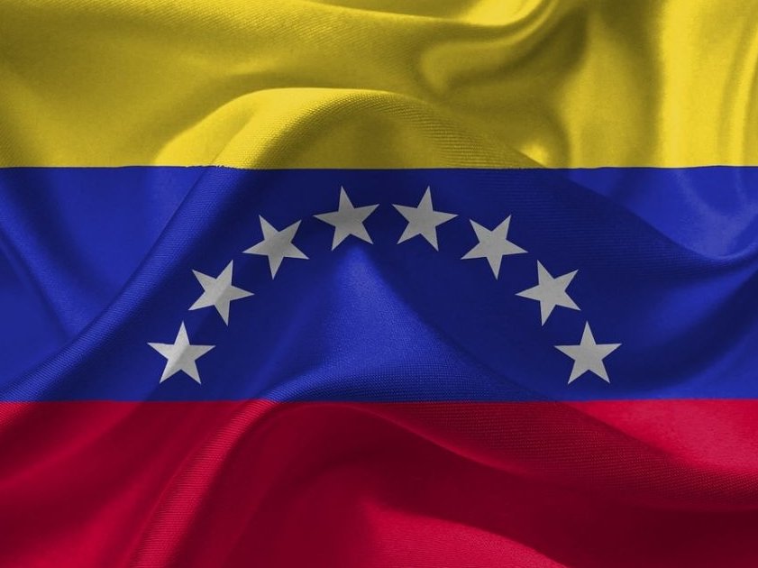 Bandeira Do Brasil E Bandeira Da Venezuela E Rei De Xadrez No