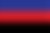 Bandeira do poliamor com as cores azul, vermelho e preto.