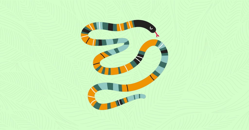 Ilustração sobre a lenda do Boiuna, uma serpente gigante.