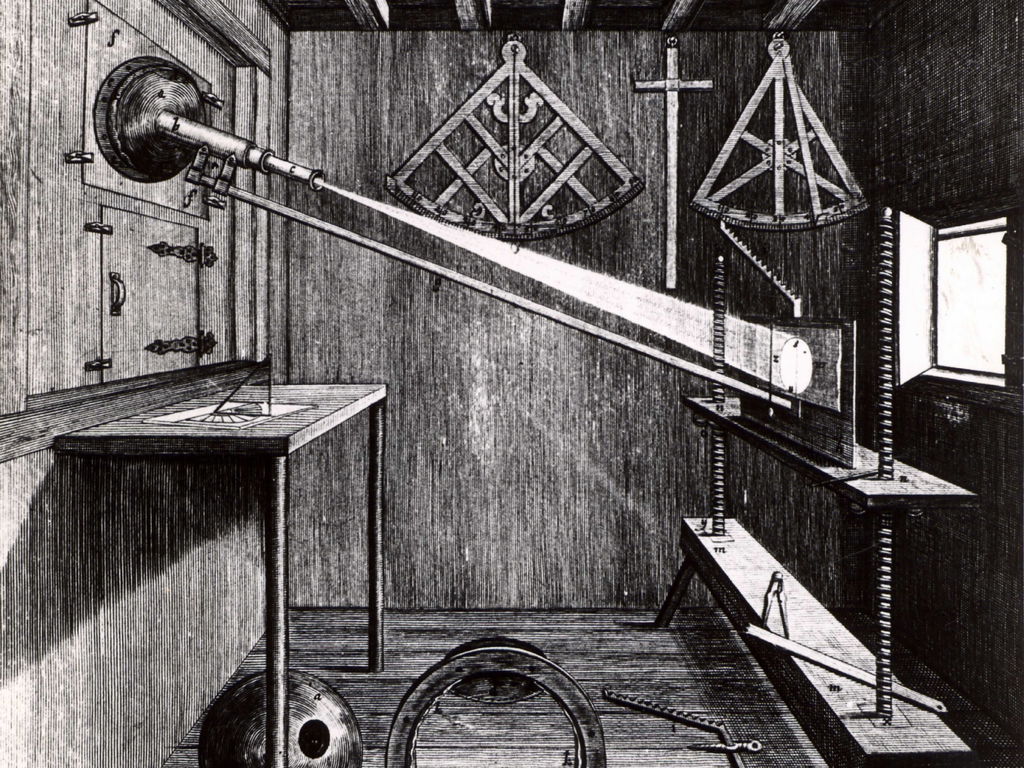 Ilustração da camera obscura