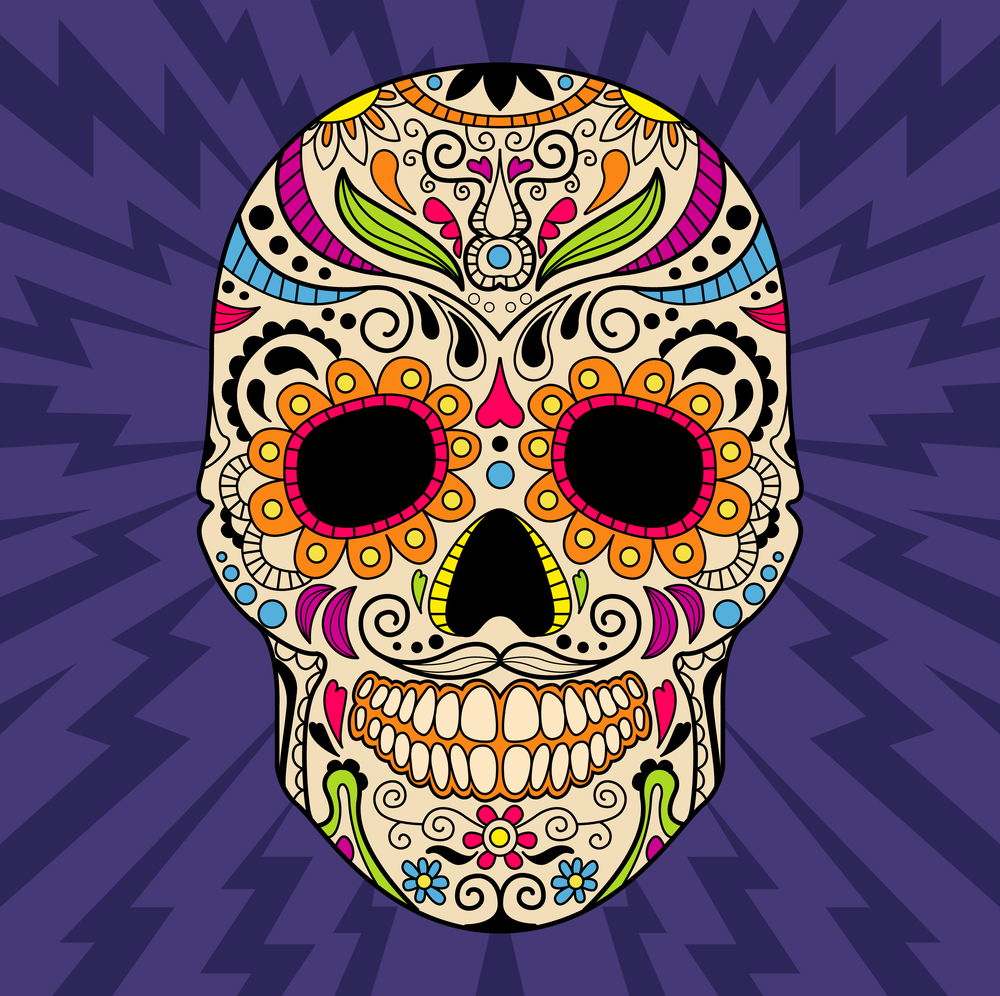 Desenho de Tatuagem de Catrina para Colorir - Colorir.com