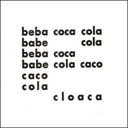 Poema “Beba coca-cola” de Décio Pignatari.
