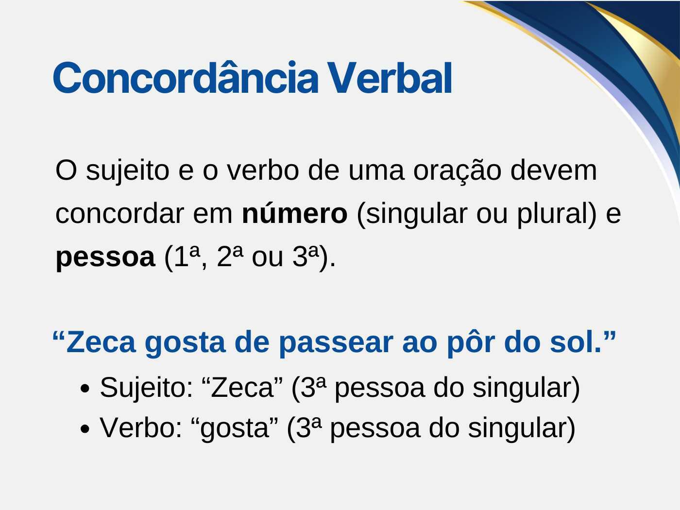 Concordância verbal