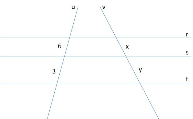 Exercício 2 sobre Teorema de Tales