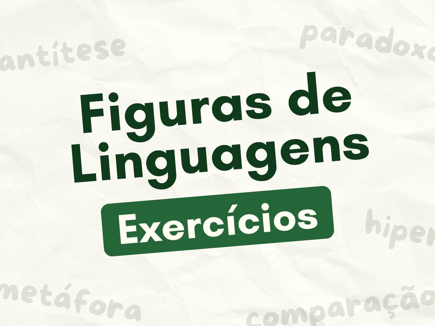 Exerc Cios De Figuras De Linguagem Para Estudar Gabarito