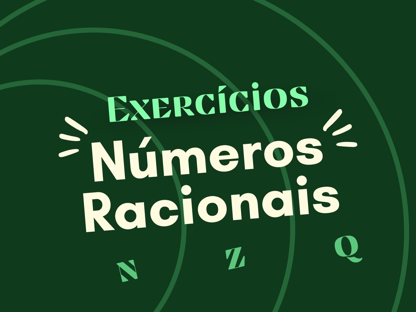 Exercícios sobre números racionais (questões resolvidas) - Significados