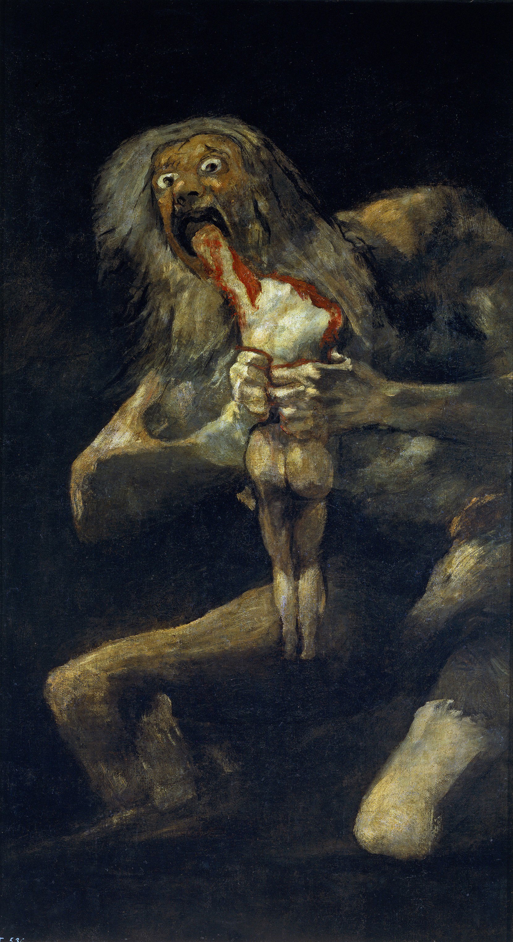 Saturno devorando seu filho, pintura de Goya