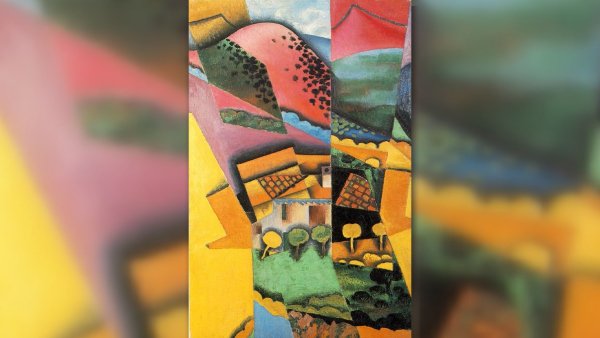 Landscape at Ceret - Juan Gris - Cubismo Sintético