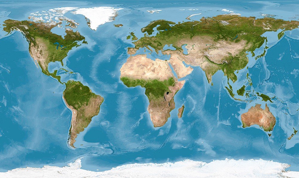 Mapa do mundo (mapa-Mundi)com países