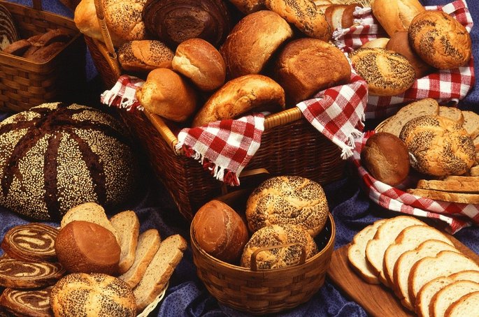 Pães, fontes de carboidratos