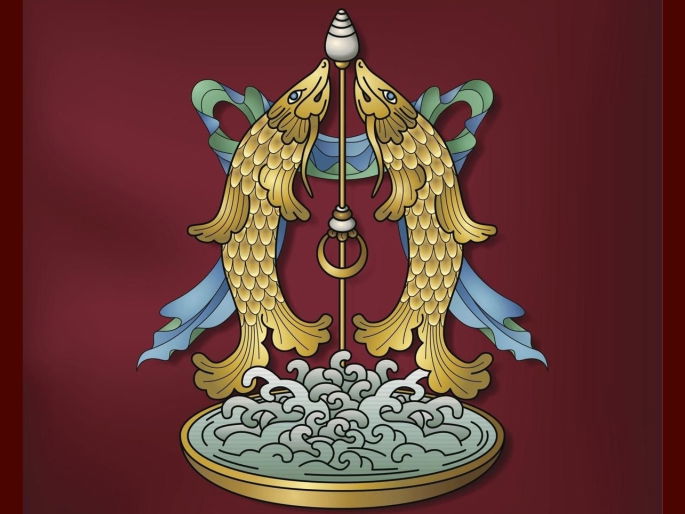 peixes dourados budismo