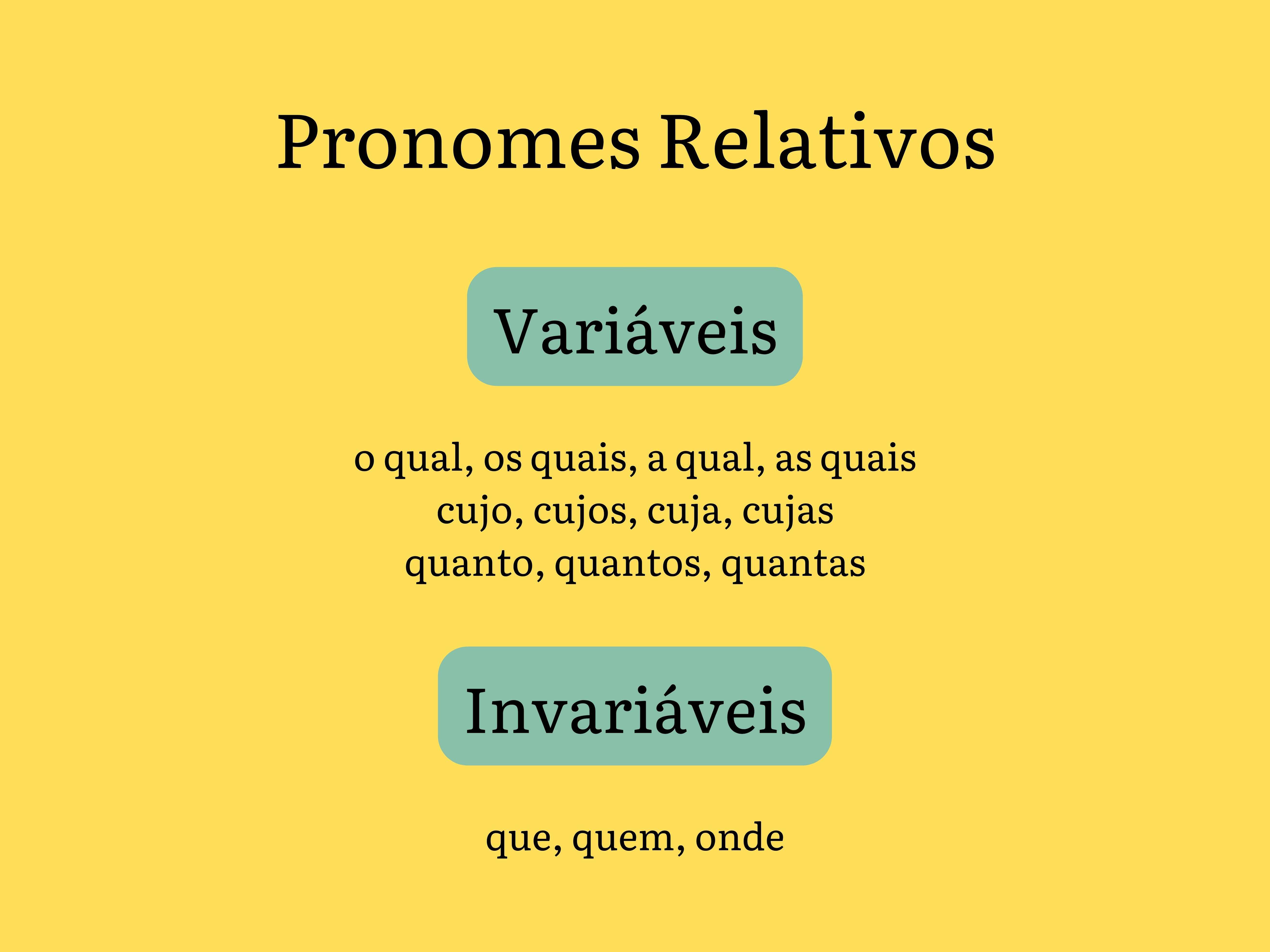 Pronomes Relativos: exemplos, quais são e tipos - Significados