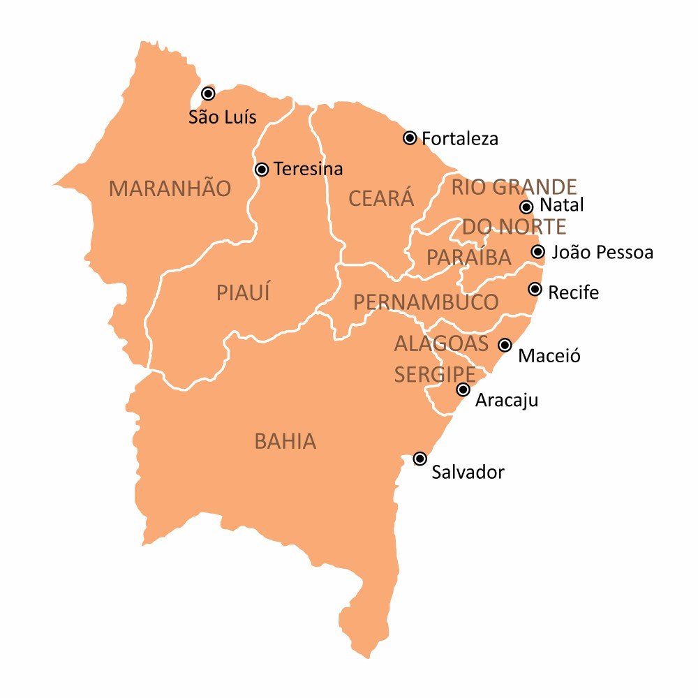 Mapa do Brasil: estados, capitais, regiões e tipos de mapas - Enciclopédia  Significados