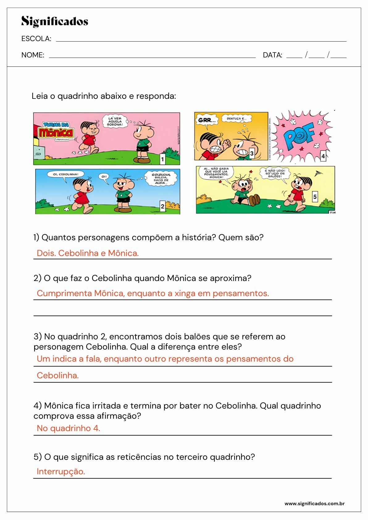 atividades português 5º ano - p.2 - respostas