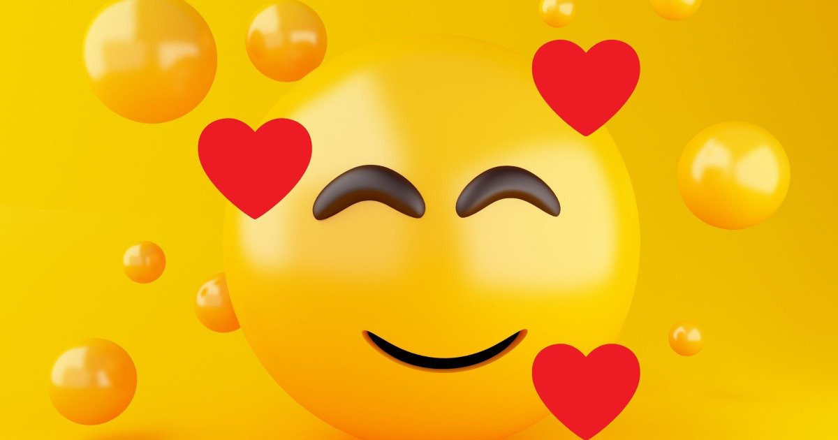 Significado do emoji apaixonado 🥰 (carinha com corações) - Significados
