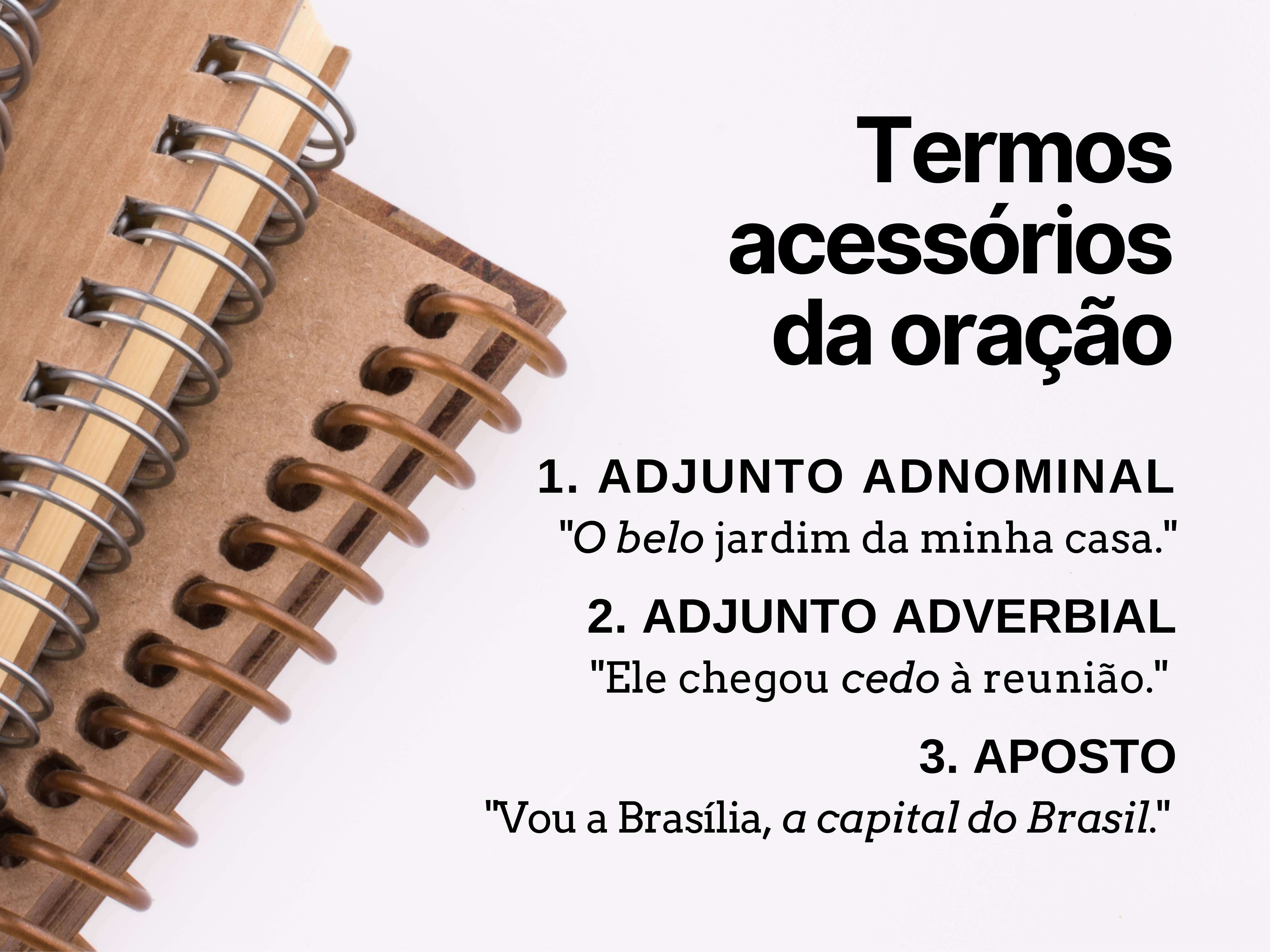 Termos acessórios da oração