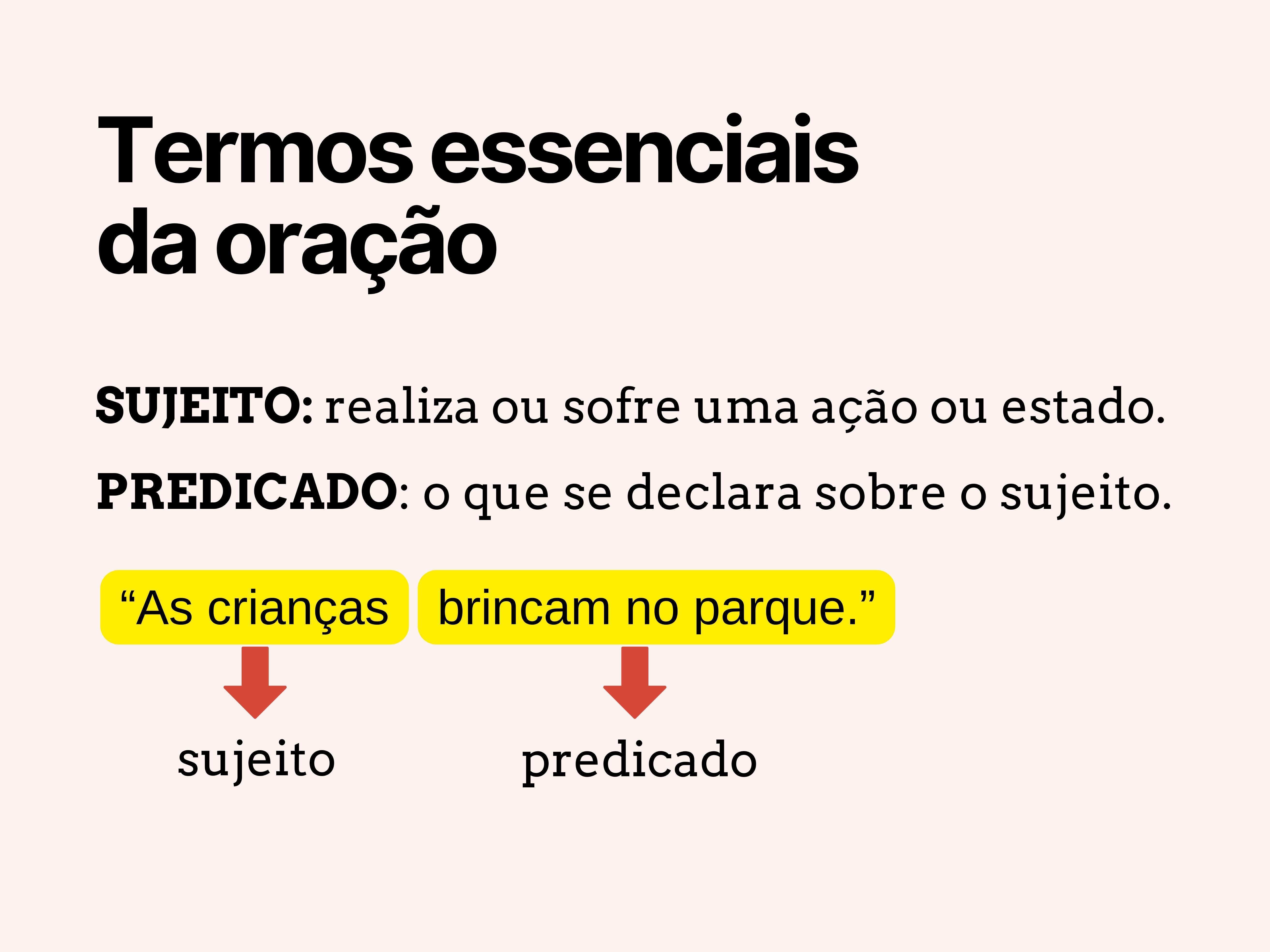 Termos essenciais da oração