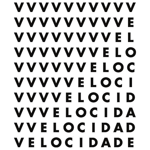 Poema “VVVVVelocidade” de Ronaldo Azeredo.