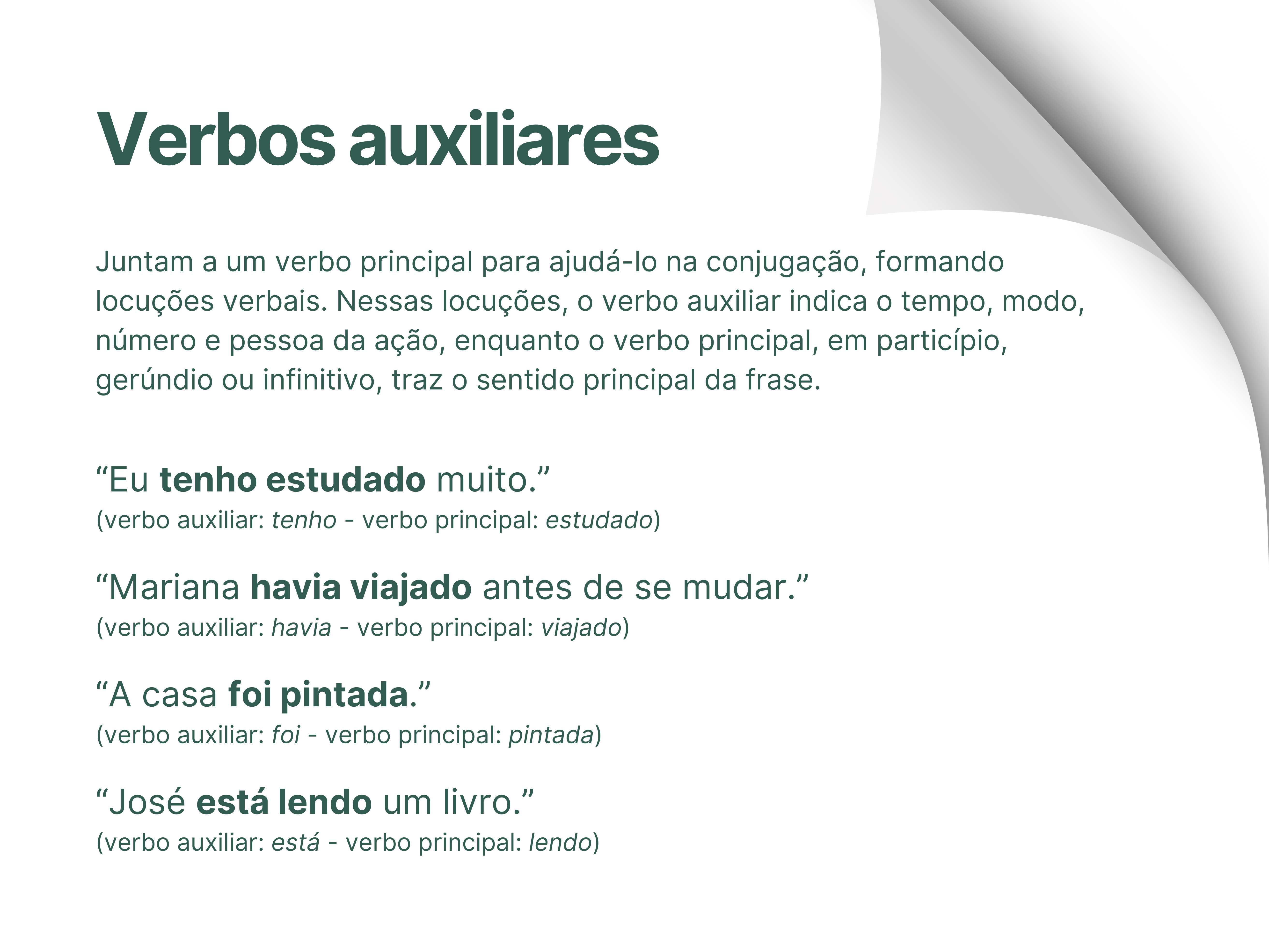 Verbos auxiliares