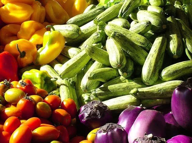 verduras e legumes coloridos