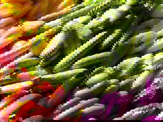 verduras e legumes coloridos