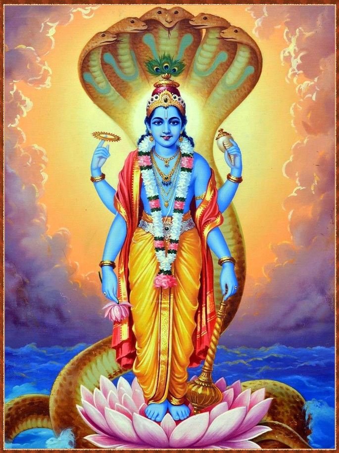 imagem do Deus Vishnu