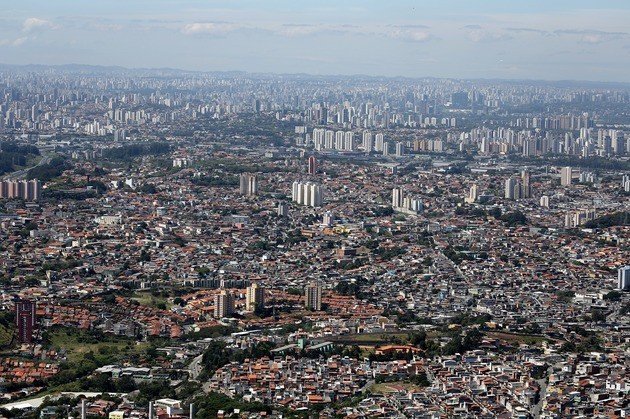 Vista aérea da cidade de São Paulo